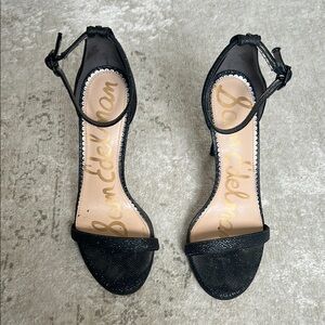 Sam Edelman Black Women's Strappy Heel Sandals